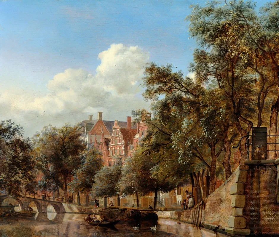 The Herengracht Amsterdam Viewed From The Leliegracht