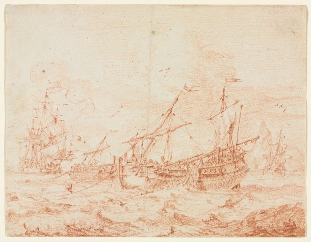 The Herring Bark Wall Art by Sieuwert van der Meulen - High-Resolution Digital Print