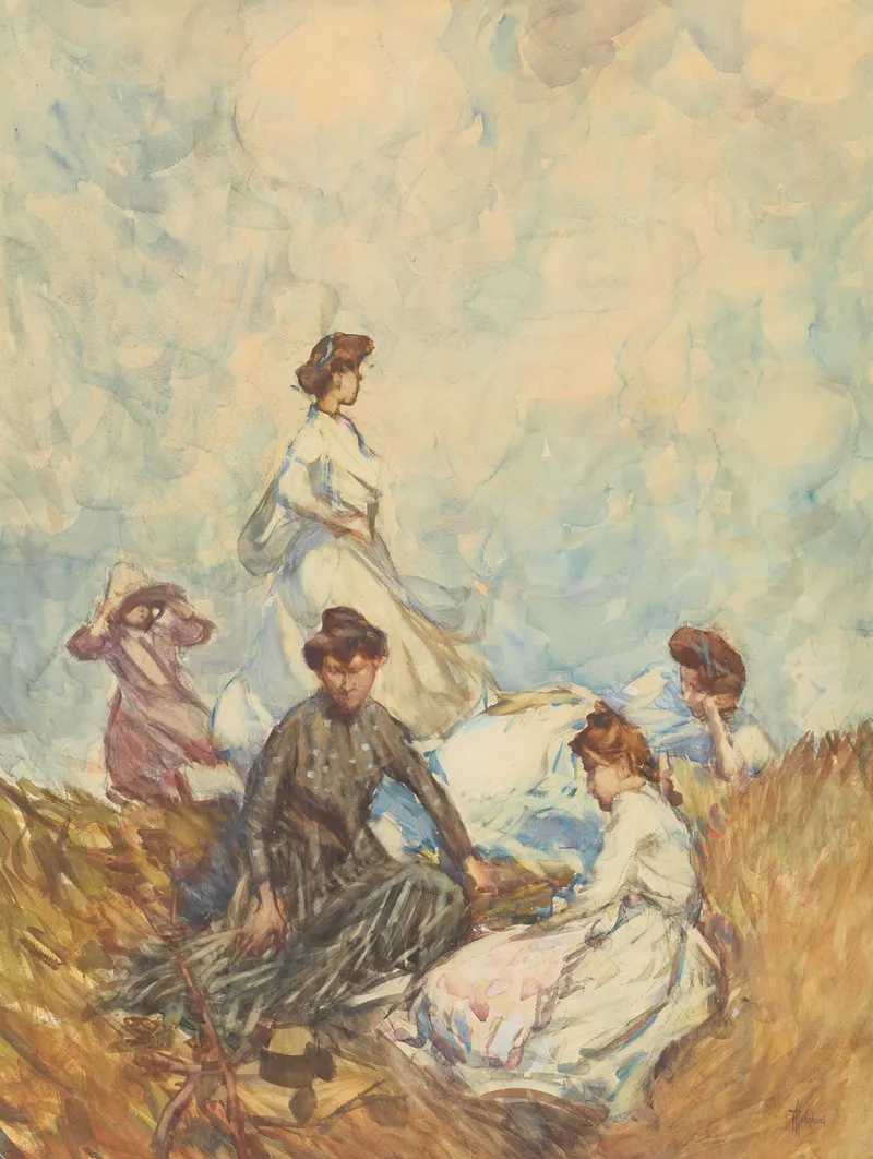 The Hilltop 3 Wall Art by Frances Hodgkins - High-Resolution Digital Print