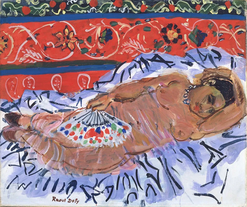 The Hindu Model Le Modele Hindou Wall Art by Raoul Dufy - High-Resolution Digital Print