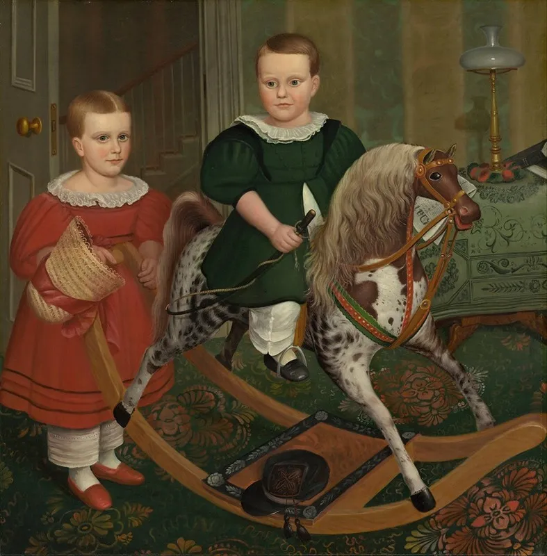 The Hobby Horse Wall Art by Robert Peckham - High-Resolution Digital Print