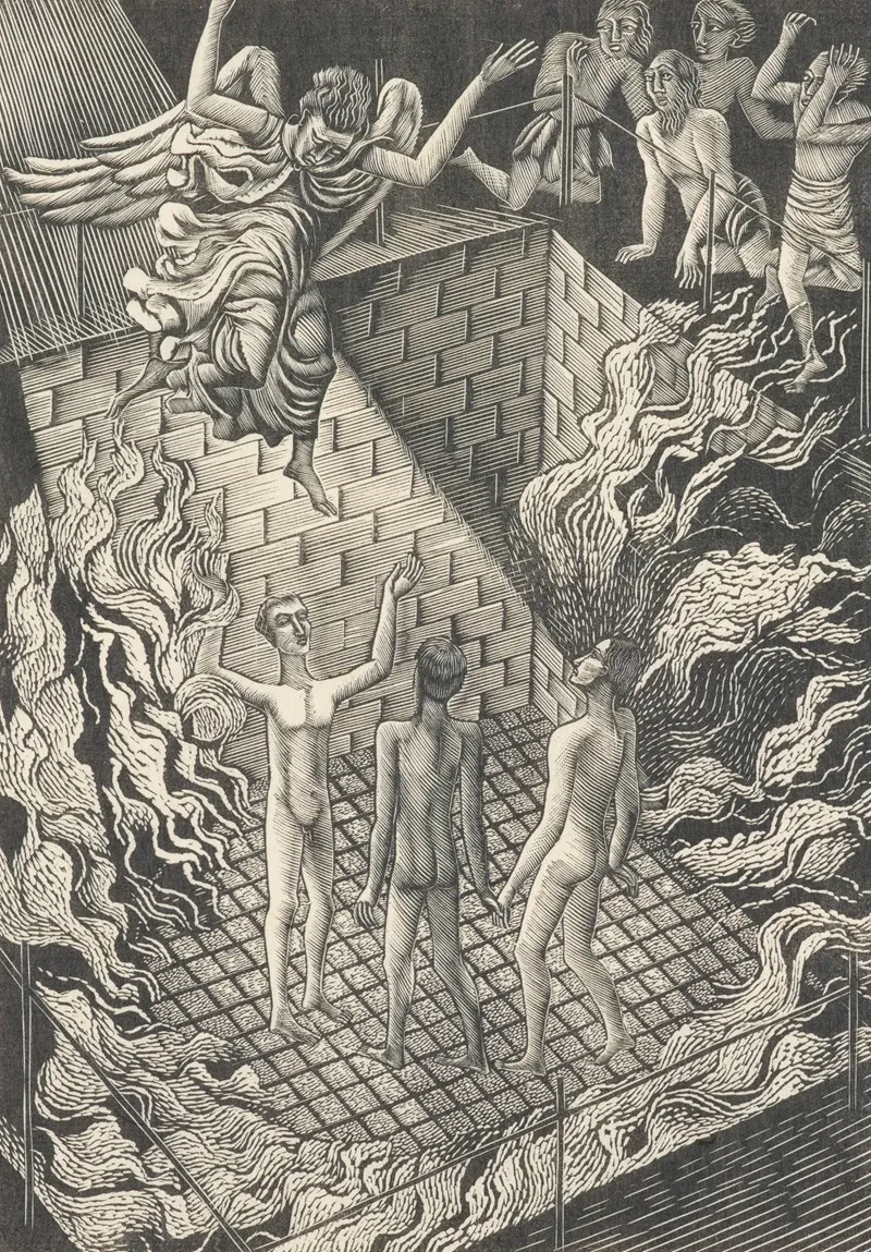 The Holy Children Wall Art by Eric Ravilious - High-Resolution Digital Print