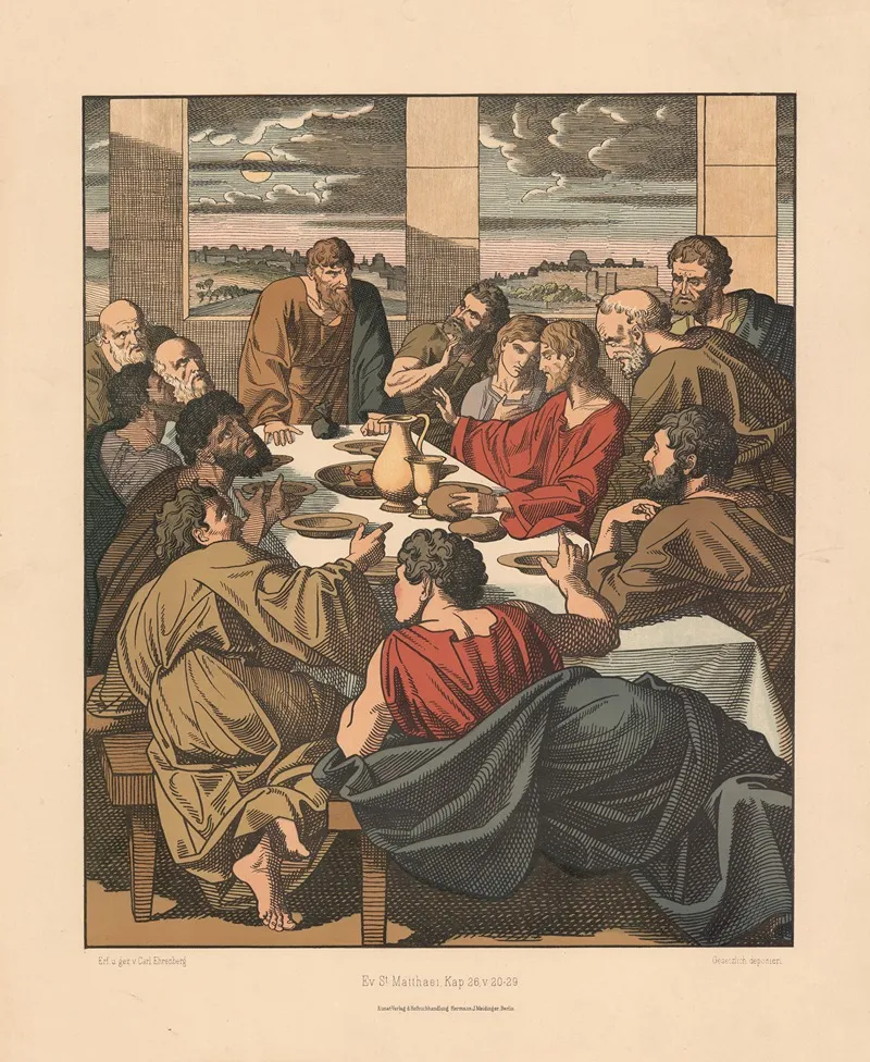 The Holy Communion 2 Wall Art by Carl Ehrenberg - High-Resolution Digital Print