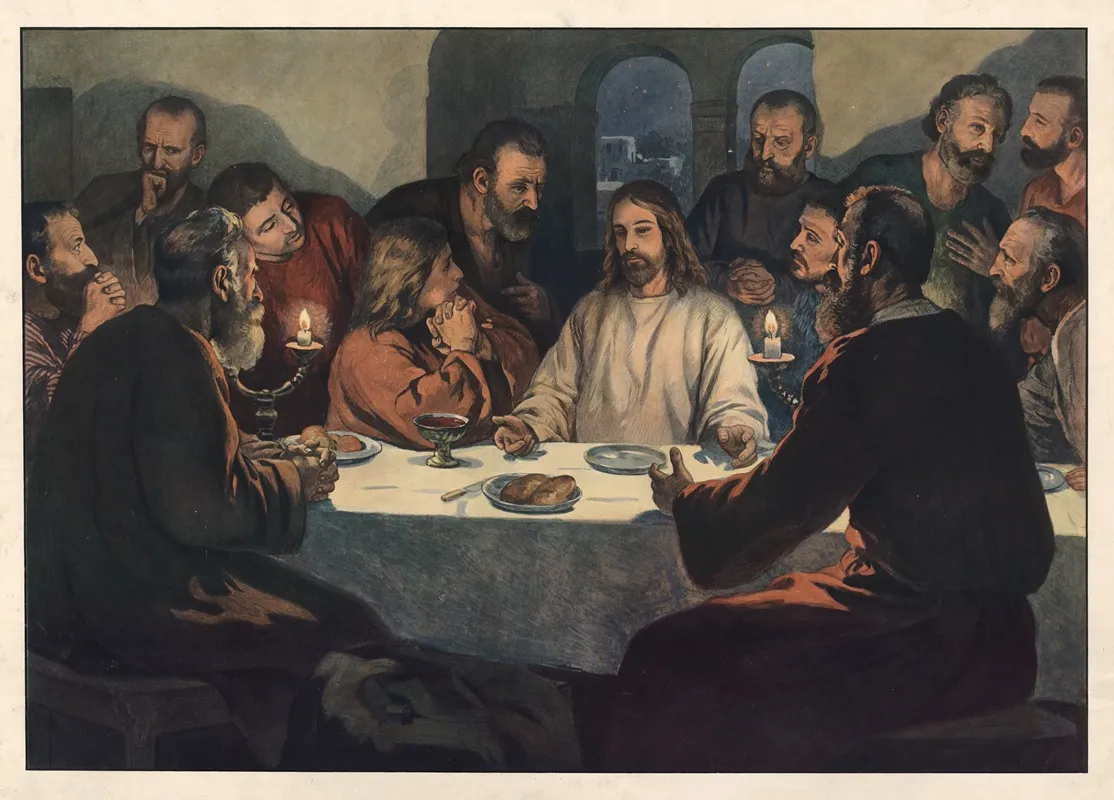 The Holy Communion 3 Wall Art by Carl Schmauk - High-Resolution Digital Print