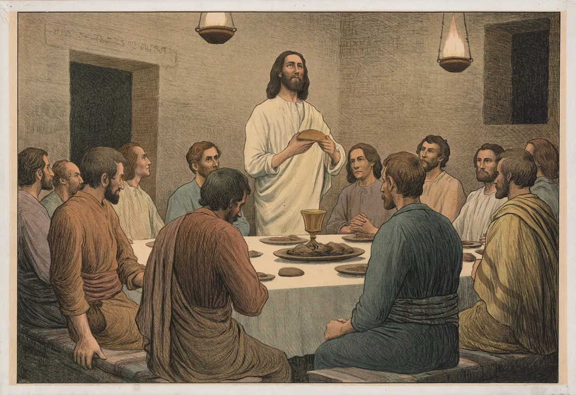The Holy Communion 5 Wall Art by Poul Steffensen - High-Resolution Digital Print