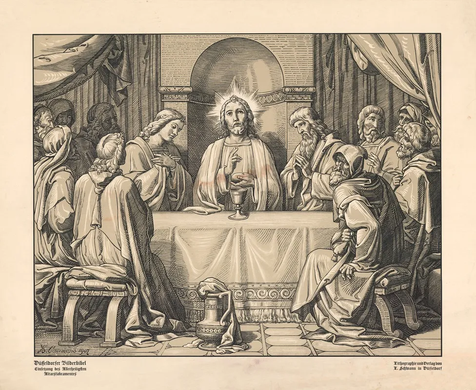 The Holy Communion 7 Wall Art by H. Commans - High-Resolution Digital Print