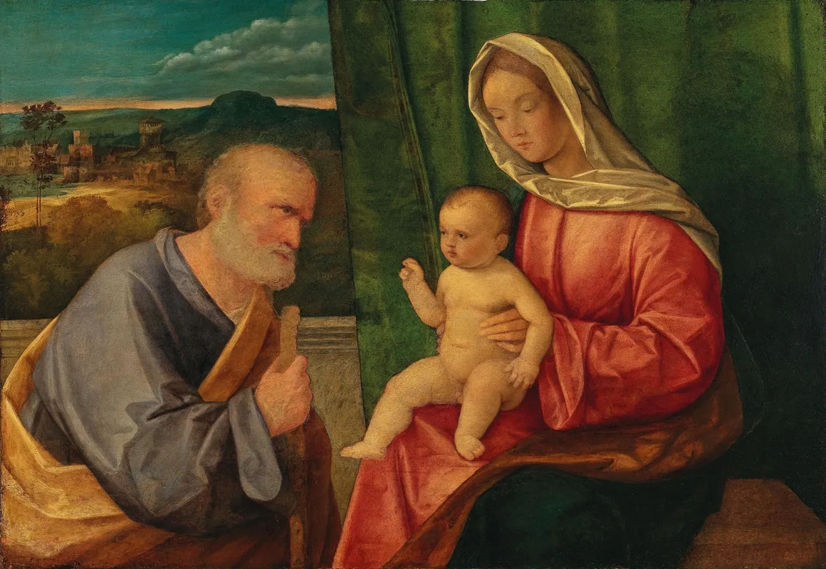The Holy Family 32 Wall Art by Workshop of Giovanni Bellini - High-Resolution Digital Print