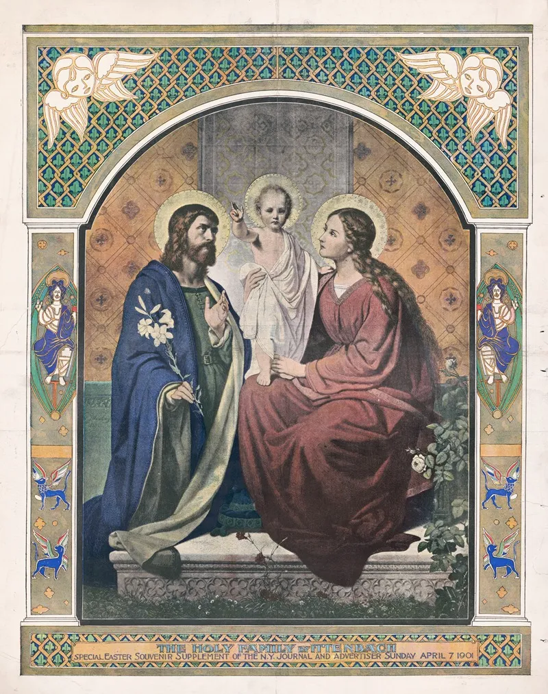 The Holy Family 48 Wall Art by Ittenbach - High-Resolution Digital Print