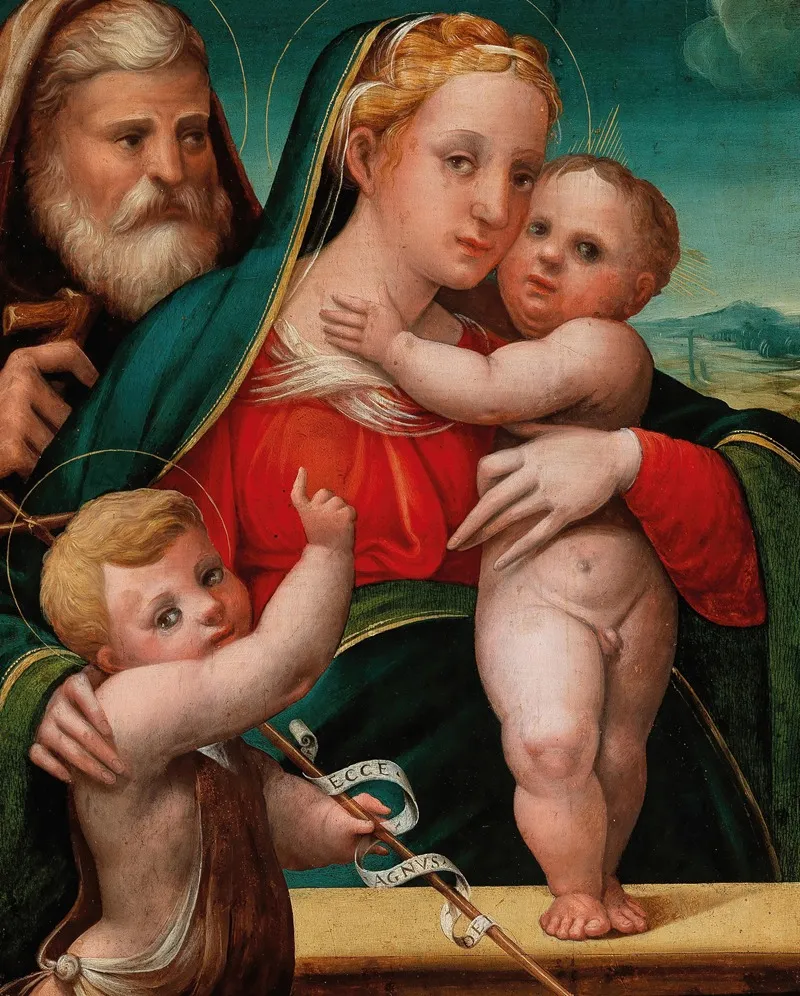The Holy Family 63 Wall Art by Emilian School - High-Resolution Digital Print