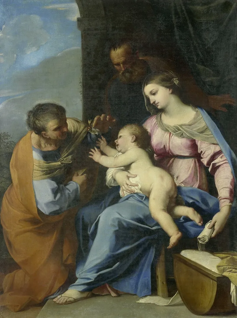 The Holy Family 68 Wall Art by Raffaello Vanni - High-Resolution Digital Print