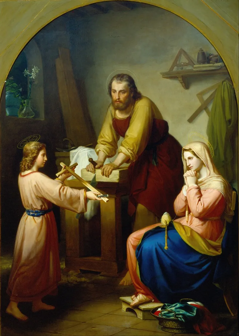The Holy Family 75 Wall Art by Rafael Flores - High-Resolution Digital Print
