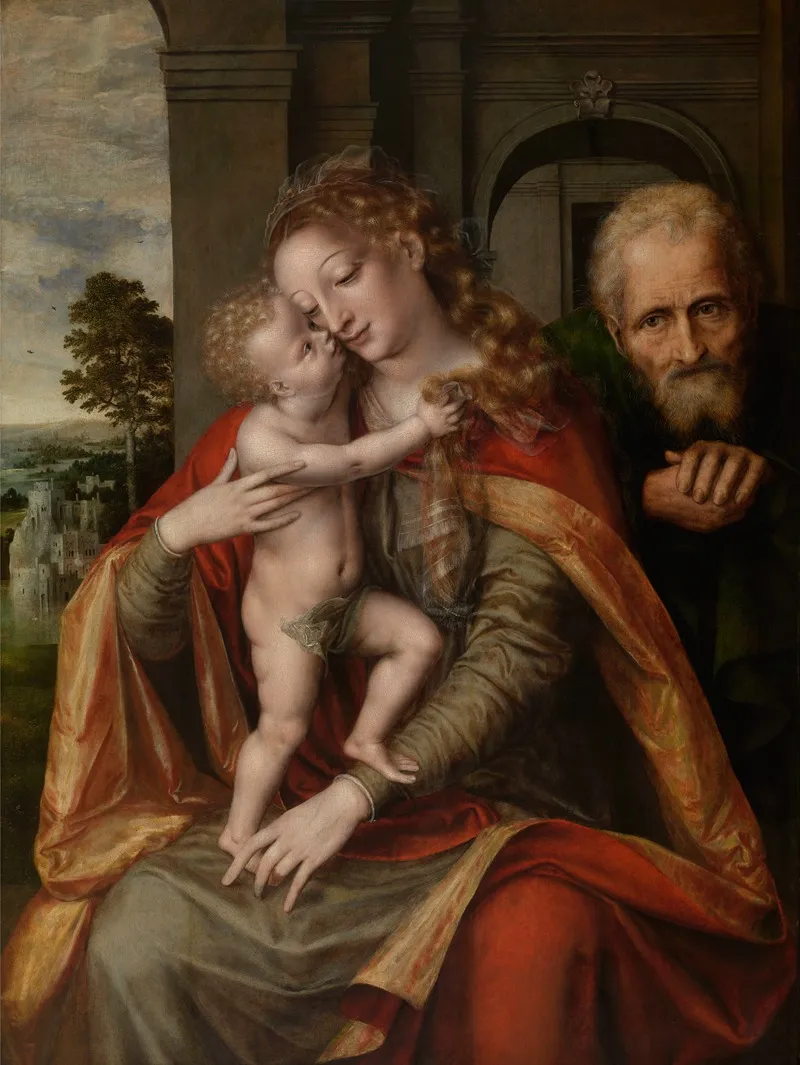 The Holy Family 80 Wall Art by Jan Massijs - High-Resolution Digital Print