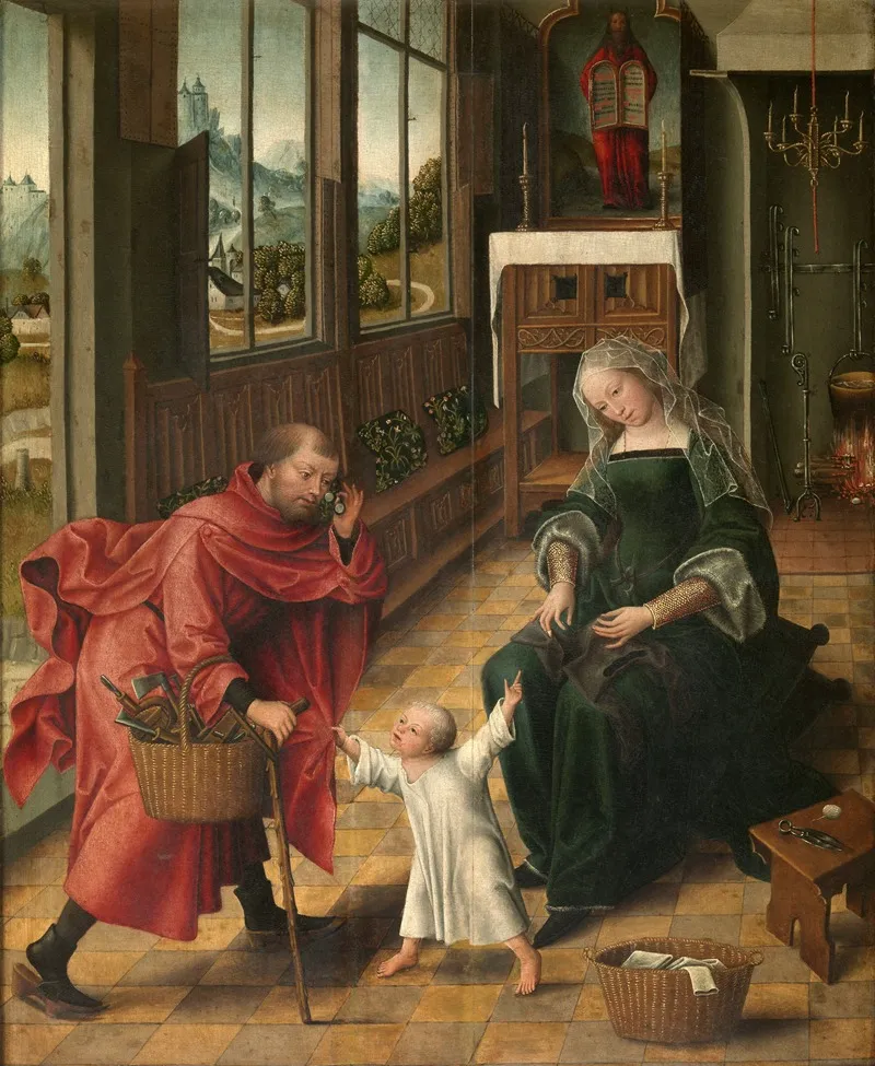 The Holy Family 81 Wall Art by Master of the Legend of Saint Magdalene - High-Resolution Digital Print