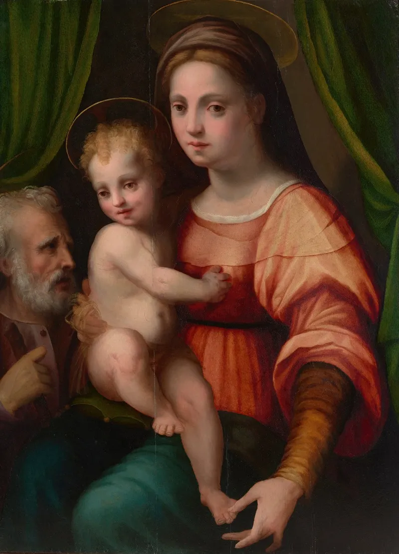 The Holy Family 83 Wall Art by Domenico Puligo - High-Resolution Digital Print