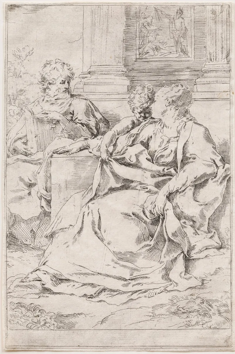 The Holy Family 98 Wall Art by Guido Reni - High-Resolution Digital Print