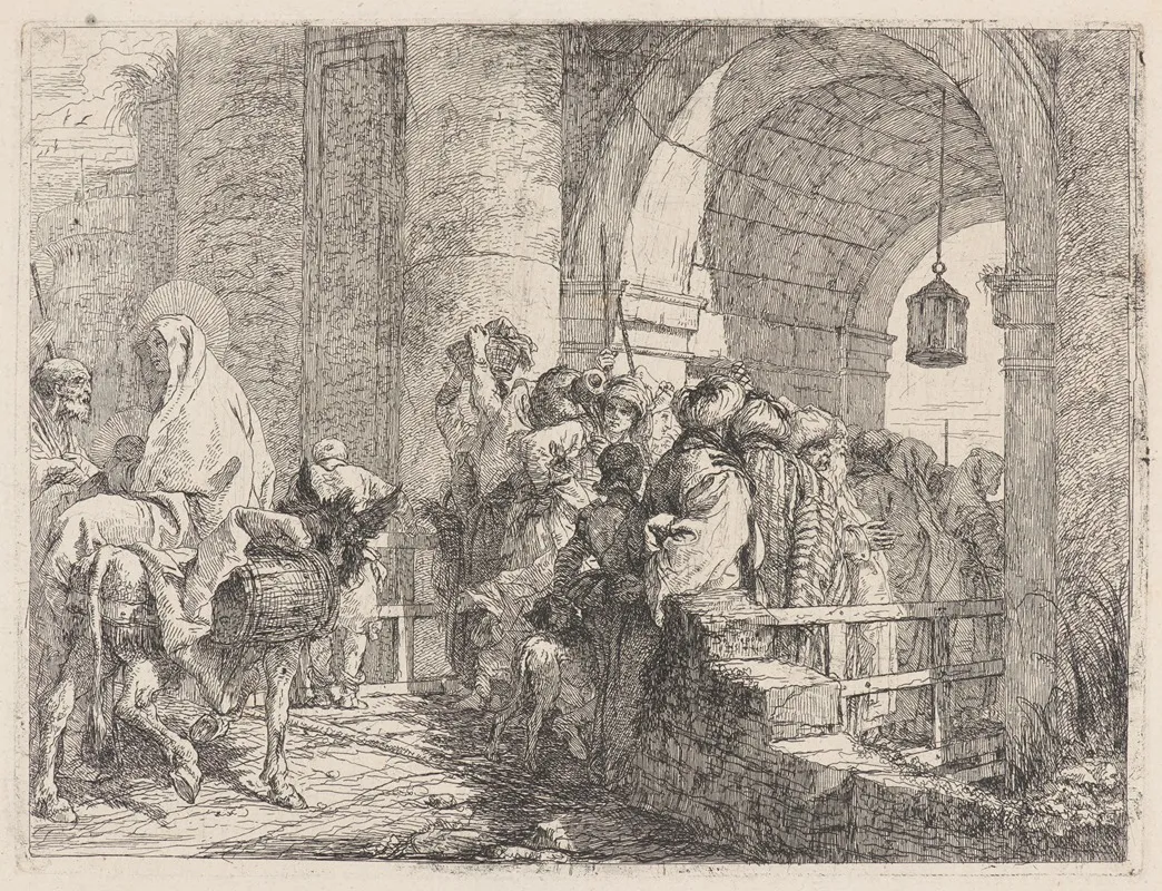 The Holy Family Arriving At A City Gate