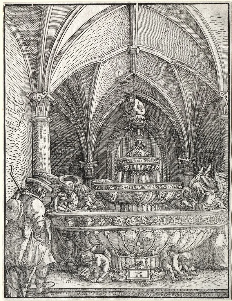 The Holy Family On The Flight Into Egypt At A Fountain