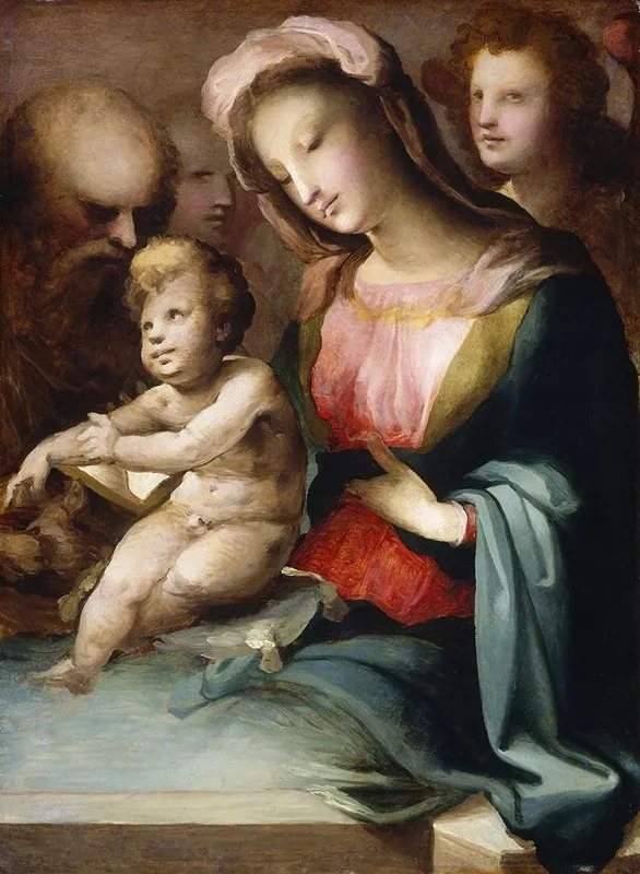 The Holy Family With Angels