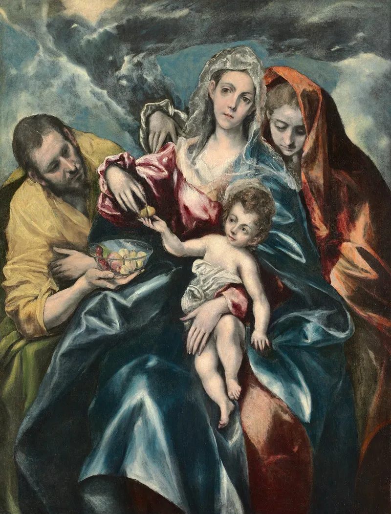 The Holy Family With Mary Magdalen Wall Art by El Greco (Domenikos Theotokopoulos) - High-Resolution Digital Print