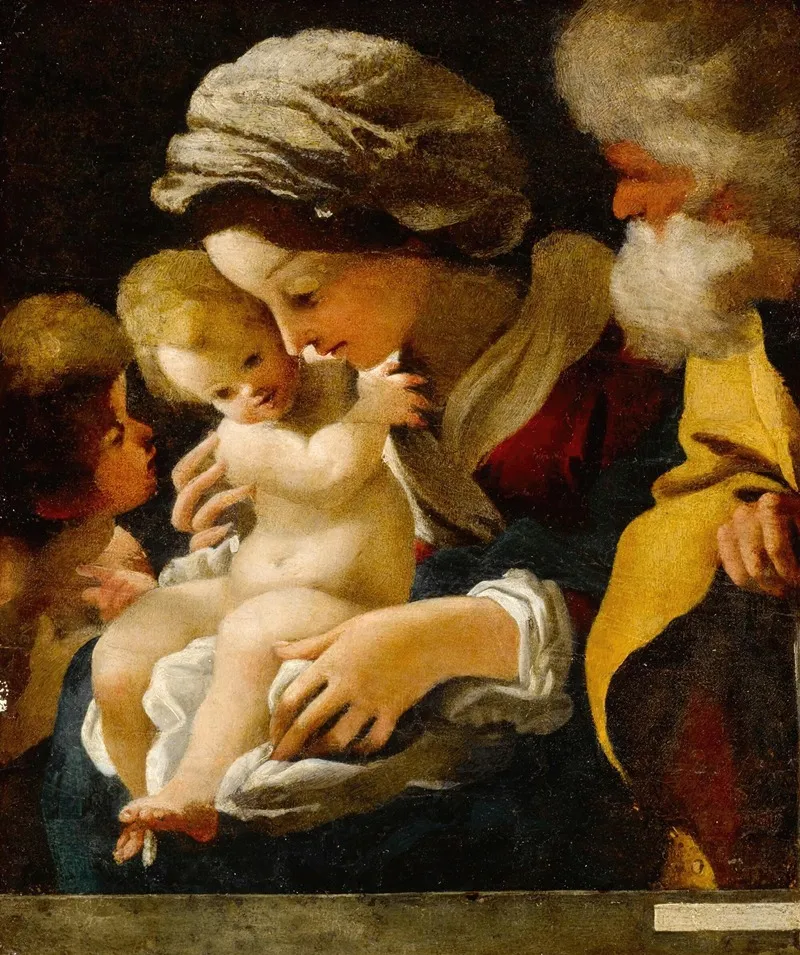 The Holy Family With Saint John The Baptist 4