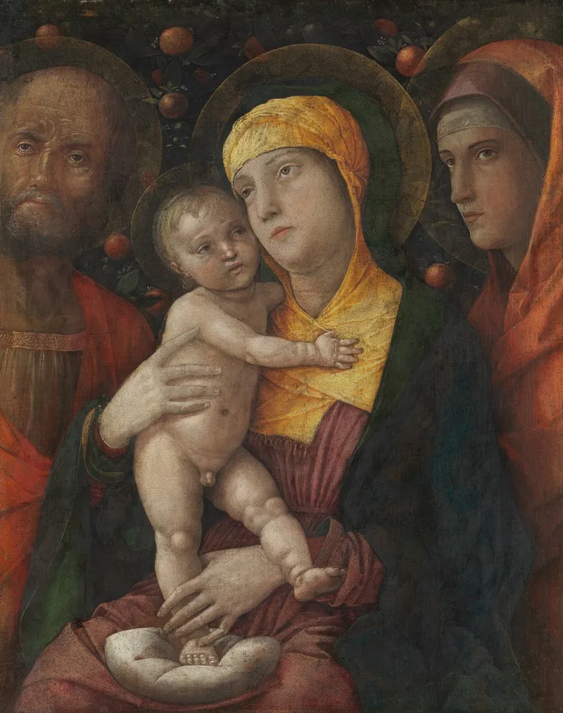The Holy Family With Saint Mary Magdalen Wall Art by Andrea Mantegna - High-Resolution Digital Print