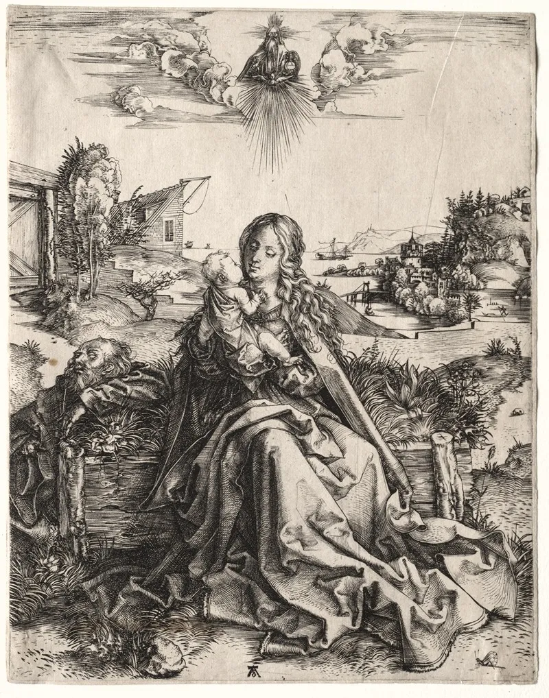 The Holy Family With The Butterfly