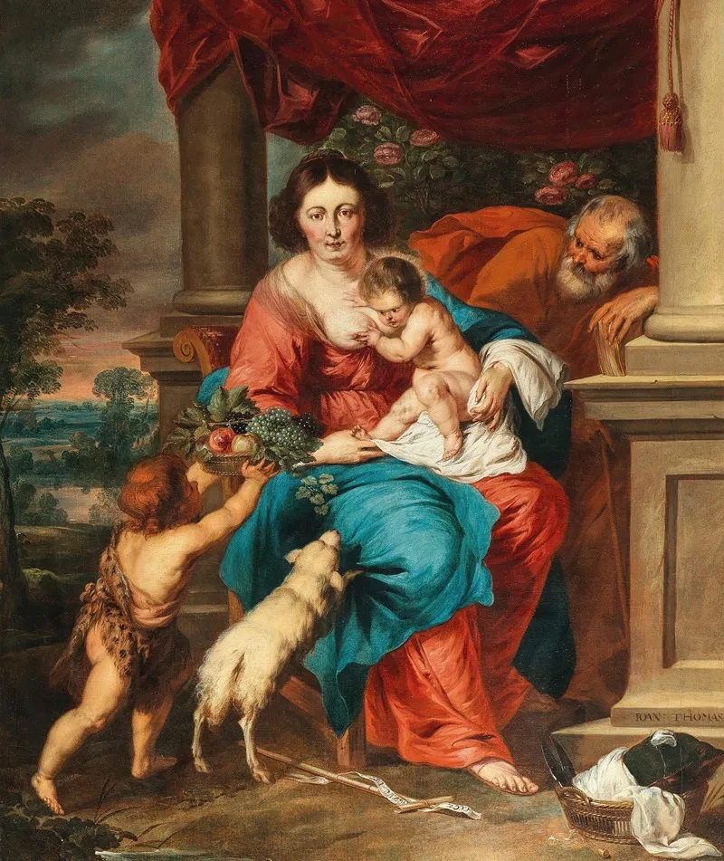The Holy Family With The Infant Saint John The Baptist 13