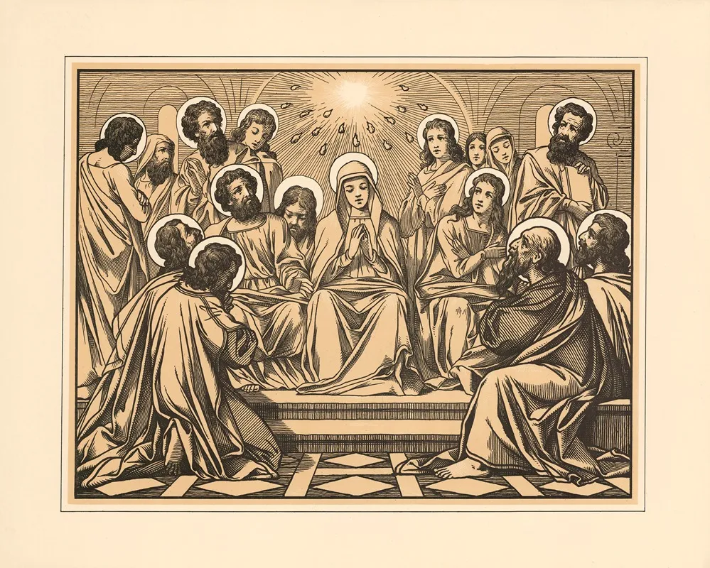 The Holy Spirit Pentecost Wall Art by Aschendorff - High-Resolution Digital Print