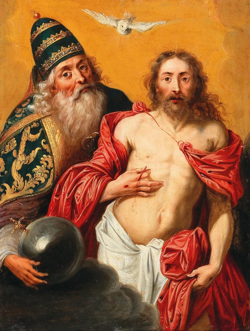 The Holy Trinity 2 Wall Art by Flemish School - High-Resolution Digital Print