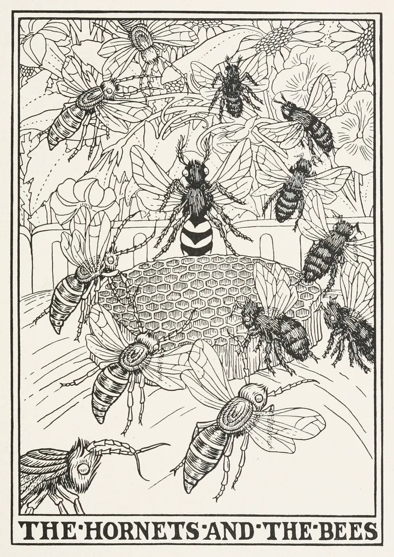 The Hornets And The Bees Wall Art by Percy J. Billinghurst - High-Resolution Digital Print