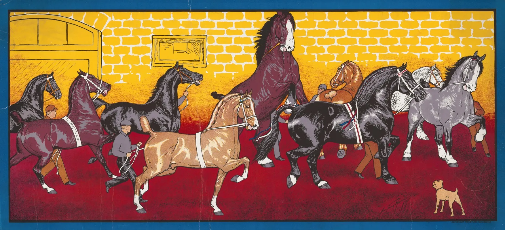 The Horse Fair 3 Wall Art by Geo Harris - High-Resolution Digital Print