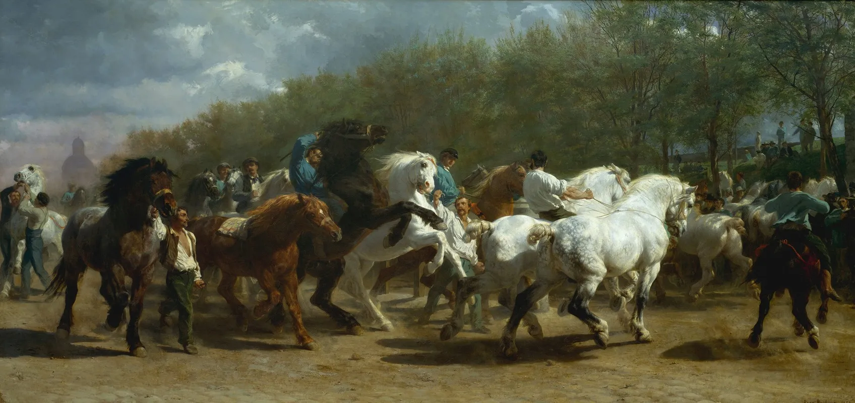 The Horse Fair 4 Wall Art by Rosa Bonheur - High-Resolution Digital Print