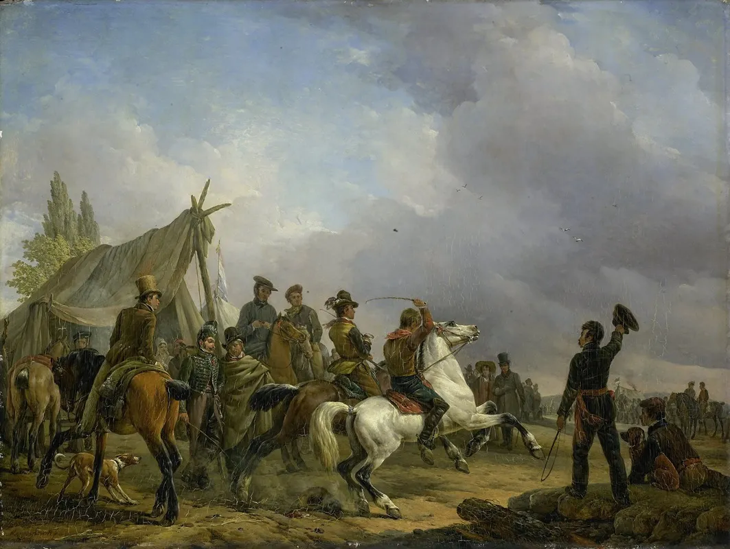 The Horse Race 2 Wall Art by Joseph Moerenhout - High-Resolution Digital Print