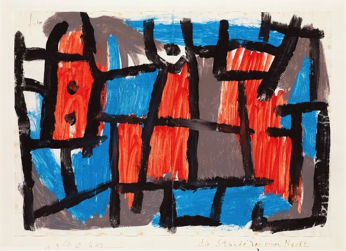 The Hour Before One Night Wall Art by Paul Klee - High-Resolution Digital Print