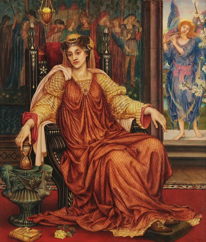 The Hour Glass Wall Art by Evelyn De Morgan - High-Resolution Digital Print