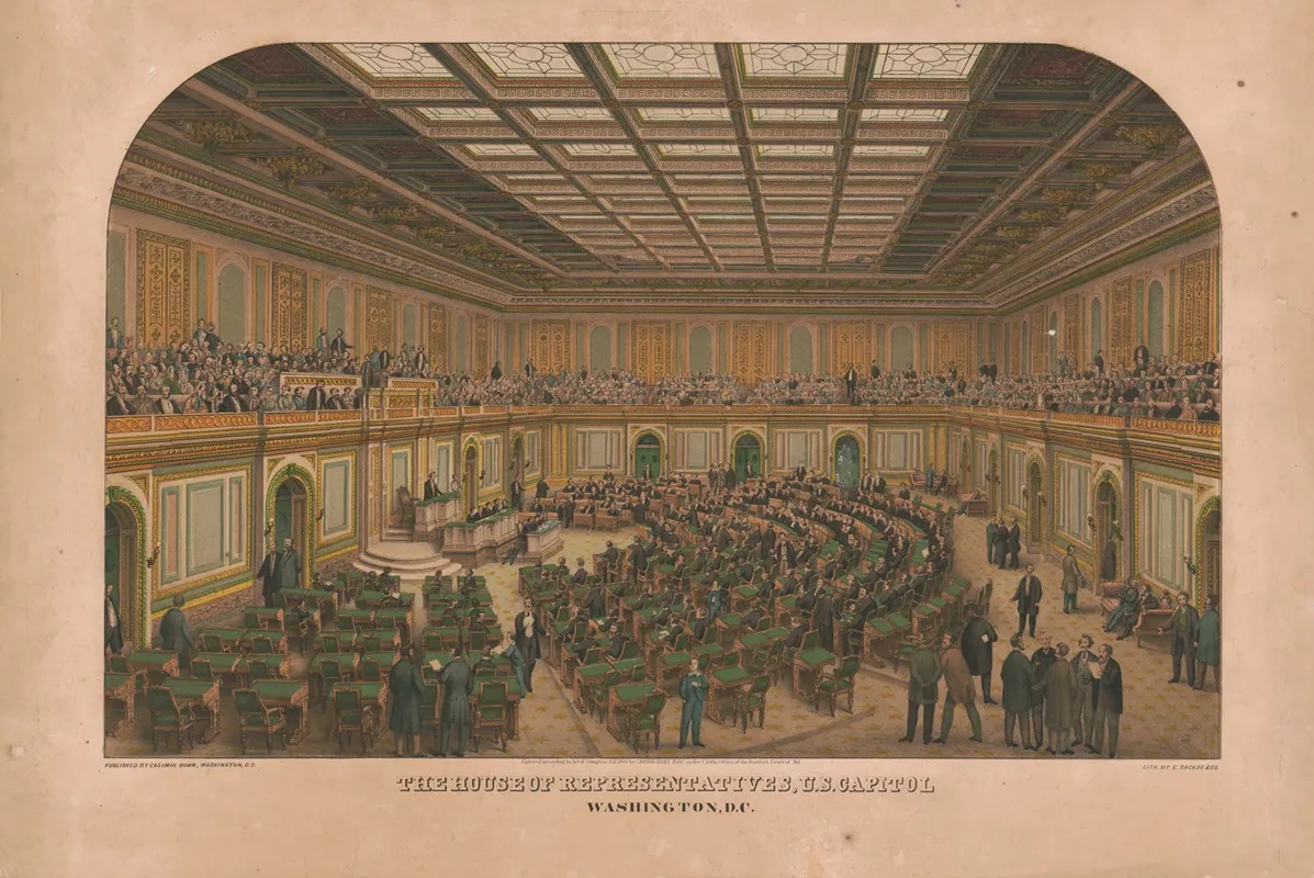 The House Of Representatives U S Capitol Washington D C