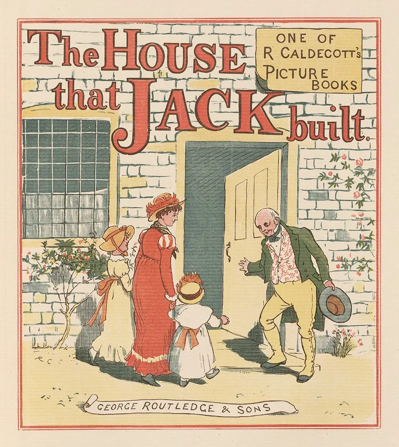 The House That Jack Built Pl 1 Wall Art by Randolph Caldecott - High-Resolution Digital Print