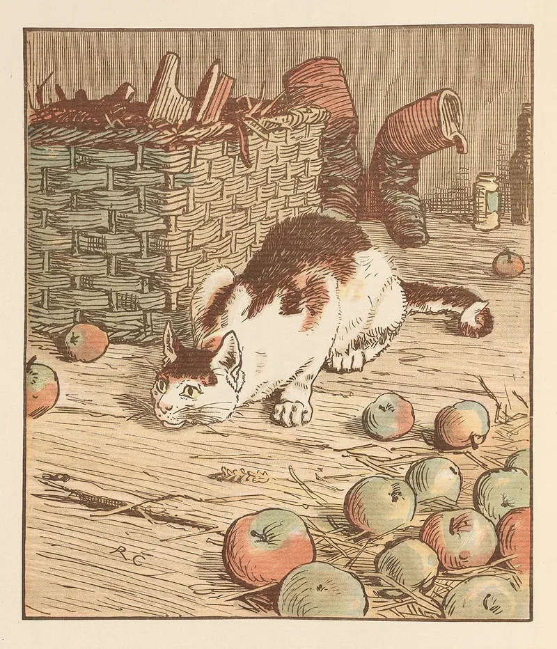 The House That Jack Built Pl 4 Wall Art by Randolph Caldecott - High-Resolution Digital Print