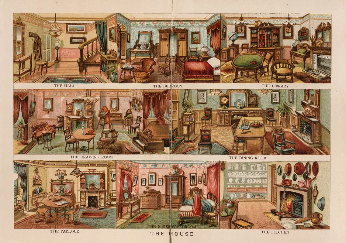 The House Wall Art by Frederick Warne &amp; Co - High-Resolution Digital Print