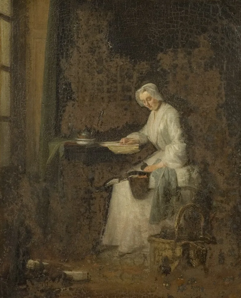 The Housekeeper Wall Art by Jean Siméon Chardin - High-Resolution Digital Print