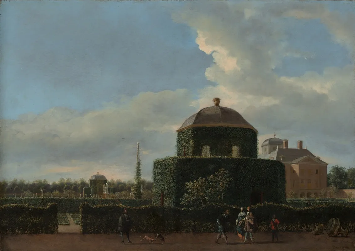 The Huis Ten Bosch At The Hague And Its Formal Garden View From The East