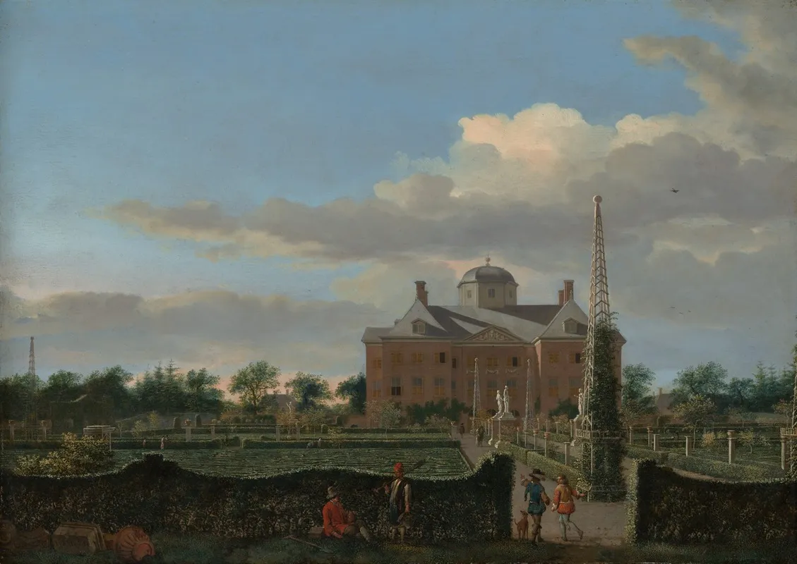 The Huis Ten Bosch At The Hague And Its Formal Garden View From The South