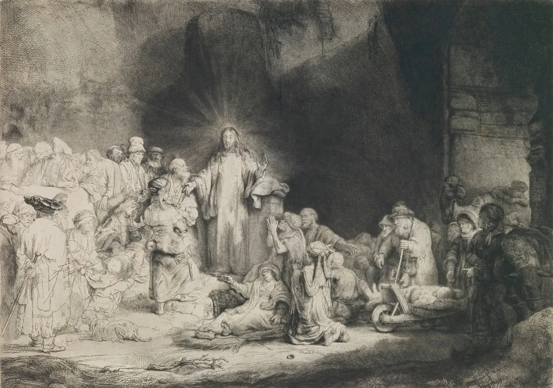 The Hundred Guilder Print by Rembrandt van Rijn - High-Resolution Digital Print
