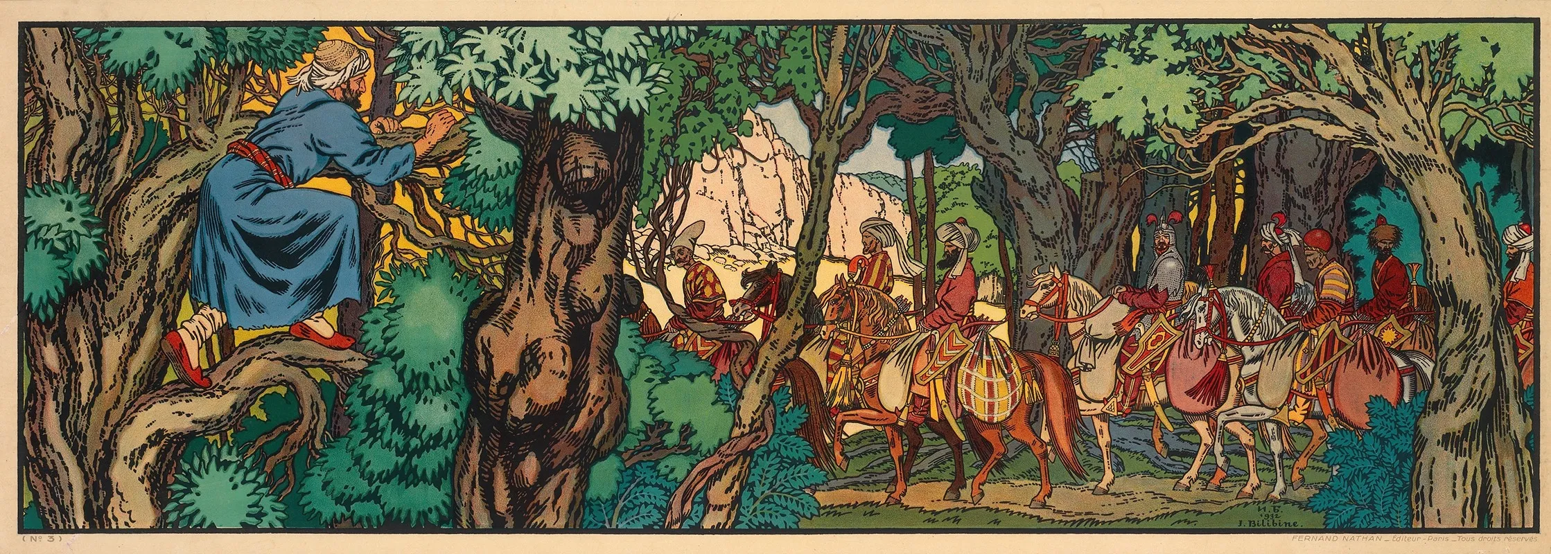 The Hunt 2 Wall Art by Ivan Bilibin - High-Resolution Digital Print