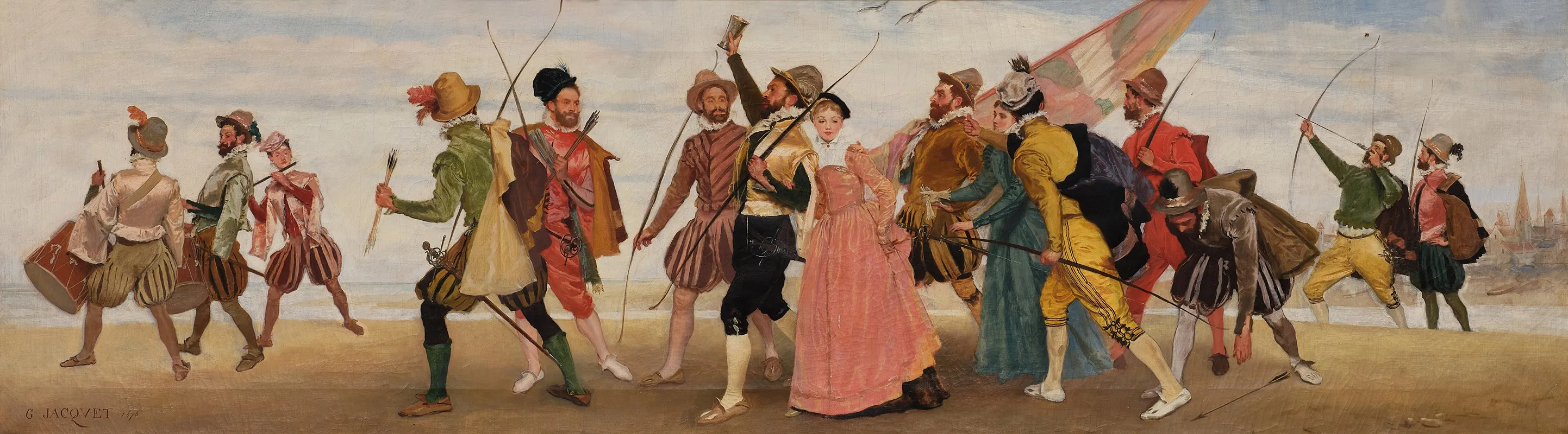 The Hunt 5 Wall Art by Gustave Jacquet - High-Resolution Digital Print