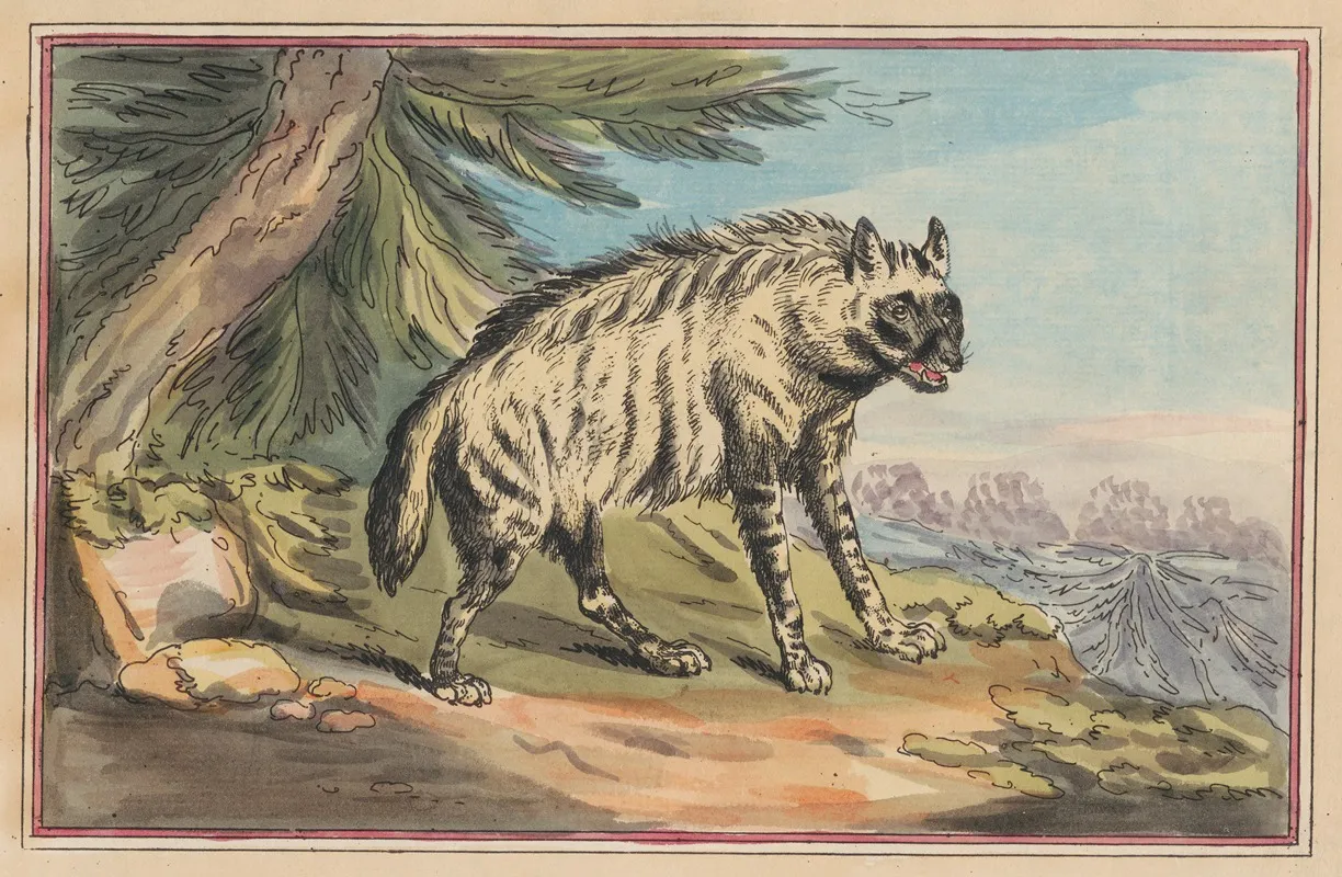 The Hyena Wall Art by Thomas Rowlandson - High-Resolution Digital Print