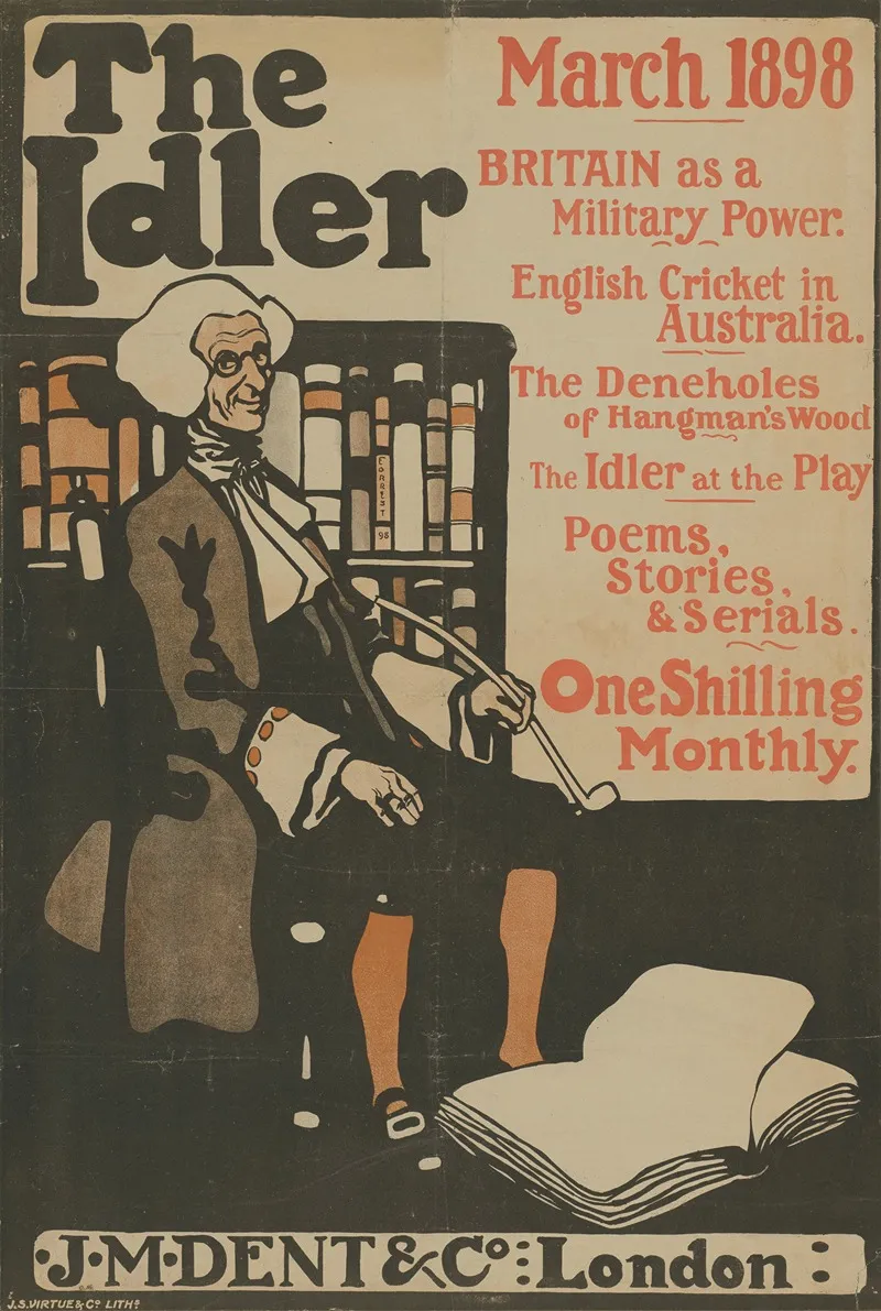 The Idler March 1898 Wall Art by A. E. Forrest - High-Resolution Digital Print