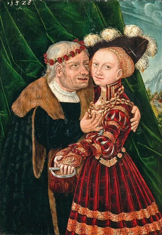 The Ill Matched Couple 2 Wall Art by Wolfgang Krodel I - High-Resolution Digital Print