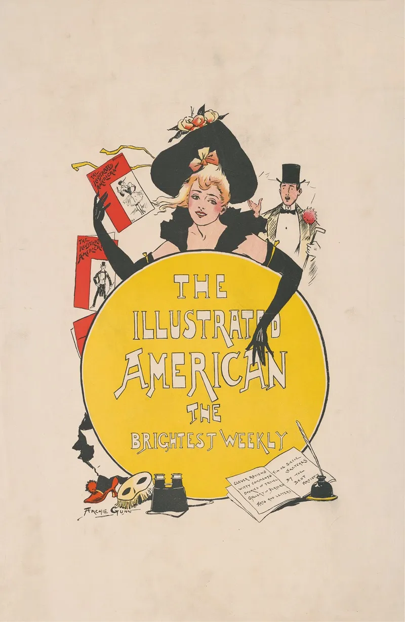 The Illustrated American Wall Art by Archie Gunn - High-Resolution Digital Print