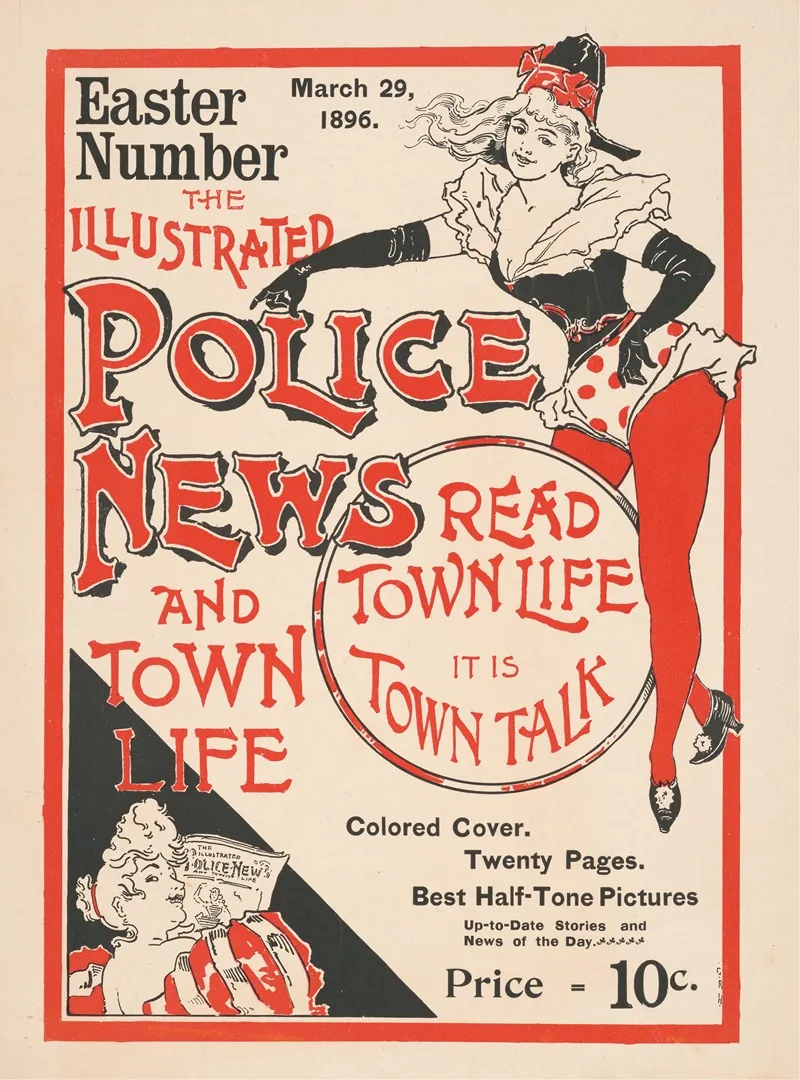 The Illustrated Police News And Town Life Wall Art by C.R.H - High-Resolution Digital Print